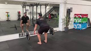 Barbell Clean and Press demonstration