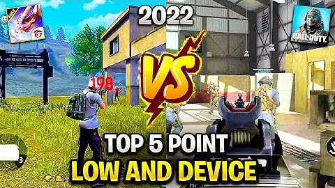 Free Fire Max VS COD Mobile | Top 5 Comparison 2022