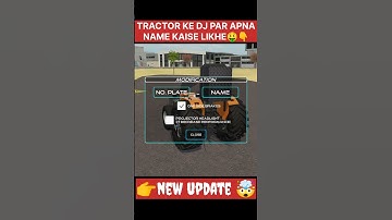 tractor ke dj par apna name kaise likhe indian vehicles simulator 3d 🤑👆 #short #gaming #swaraj855