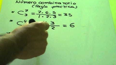 numero combinatorio -regla practica