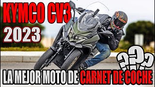 KYMCO CV3 2023 TEST !!! PROBANDO LA MEJOR MOTO APTA PARA CARNET DE COCHE