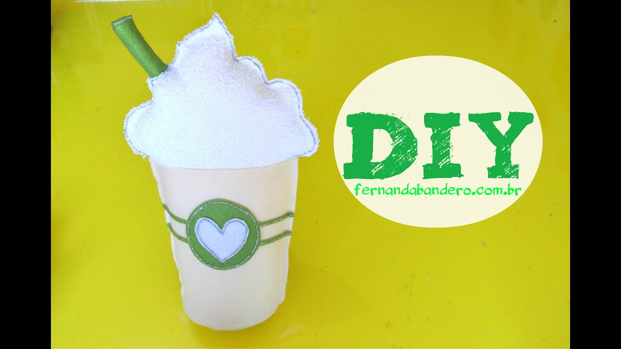 DIY Almofada Copo Starbucks - inspiração