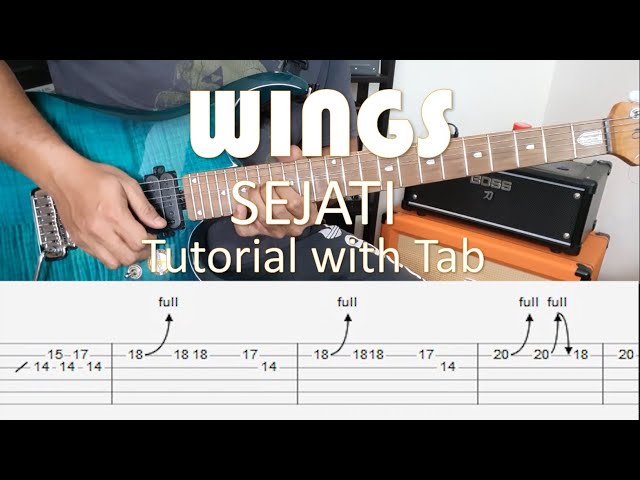 WINGS - Sejati - Intro & Solo Tutorial with Tab class=