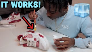 How To Unyellow and Whiten Soles Of Sneakers And Shoes | Salon Care 40 Volume Cream