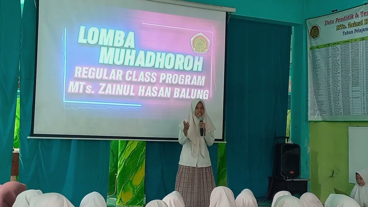 Muhadhoroh Kelas VIII.A || Lomba Muhadhoroh Regular Class Program MTs. Zainul Hasan Balung