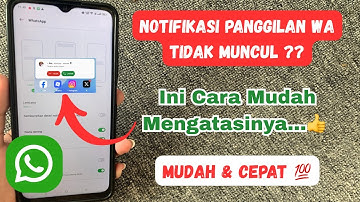 Cara Menampilkan Panggilan WhatsApp Di Layar Utama Pada HP OPPO