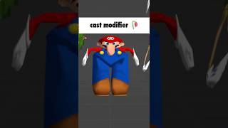cast modifier HORRORS #blender #mario #meme
