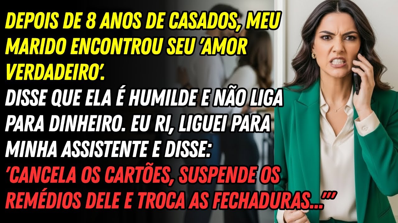Sustentei Meu Marido 8 Anos💰 Ele Pediu Divórcio Pela Amante 'Simples'😱 UMA Ligação Destruiu Ele⚡