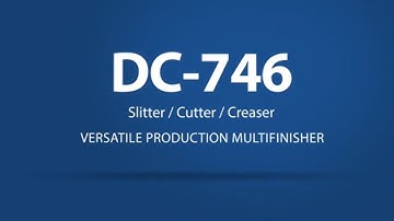 A demonstration of the Duplo DC-746 Slitter Cutter Creaser