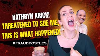 Kathryn Krick Threatened To Sue Me! Hear What Happened!