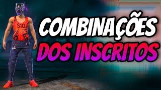 MELHORES COMBINAÇÕES DE ROUPAS NO FREE FIRE - COMBINAÇÕES DOS INSCRITOS