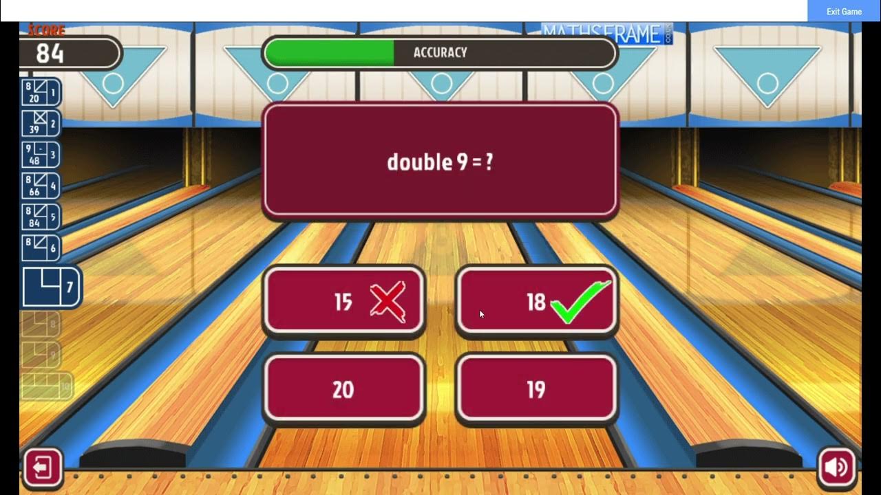 Super maths bowling multiplication mathsframe youtube