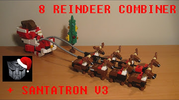 LEGO Transformers 8 REINDEER COMBINER [+ Santatron V3]