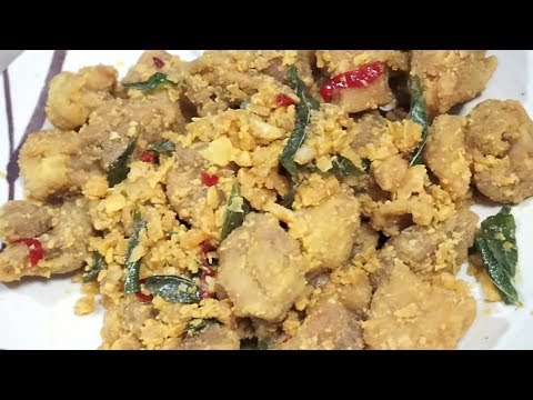 RESEP AYAM GORENG TELUR ASIN (Kering)