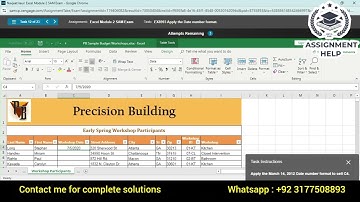 Excel Module 2 Sam Exam | Excel Module 2: Formatting Workbook Text and Data | Cengage Module 2 3 4 5