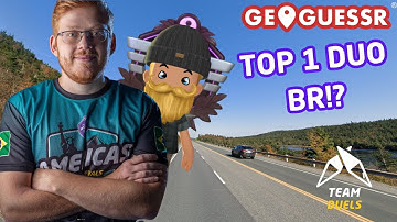 TOP 1 DUO BR no 2v2 - Geoguessr 2v2 Ranked ft. nitro