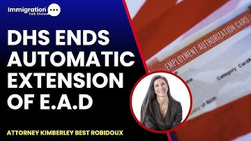 DHS BEËINDIGT AUTOMATISCHE VERLENGING VAN EAD | 30 OKTOBER 2025