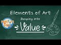 Beginner art education  all about value  elements of art and design  lesson 4  art for kids