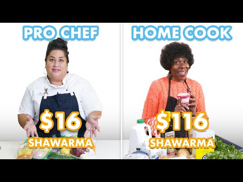 $116 vs $16 Shawarma: Pro Chef & Home Cook Swap Ingredients | Epicurious