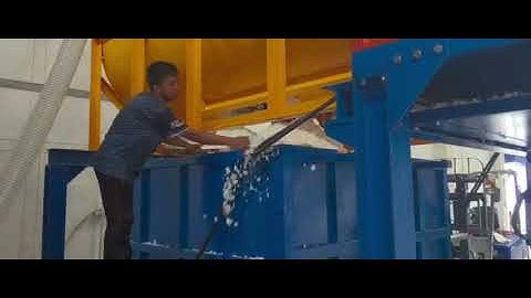 ECMT-141 Rebound foam making machine with steam and Crusher