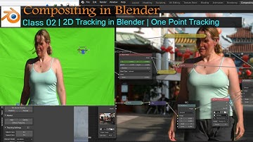 Blender Tutorial - Compositing in Blender | Class – 02 | 2D Tracking in Blender | One Point Tracking