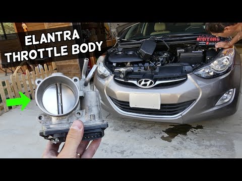 HOW TO REMOVE OR REPLACE THROTTLE BODY ON HYUNDAI ELANTRA