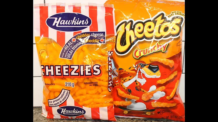 Hawkins Cheezies (Canadian) vs Cheetos Crunchy (Am...