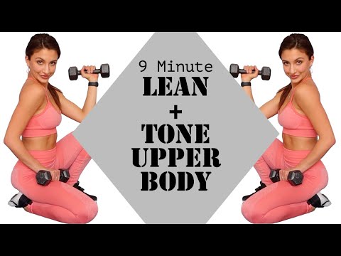 9 Minute Workout For a LEAN + TONED Model-Like UPPER BODY