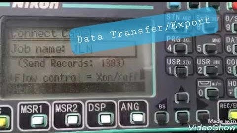 Data Downloading in Nikon Total Station | Nikon Total Station| Transit |Data Export | Data Transfer