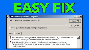 How To Fix Outlook Error Code 0x8004011D in Windows