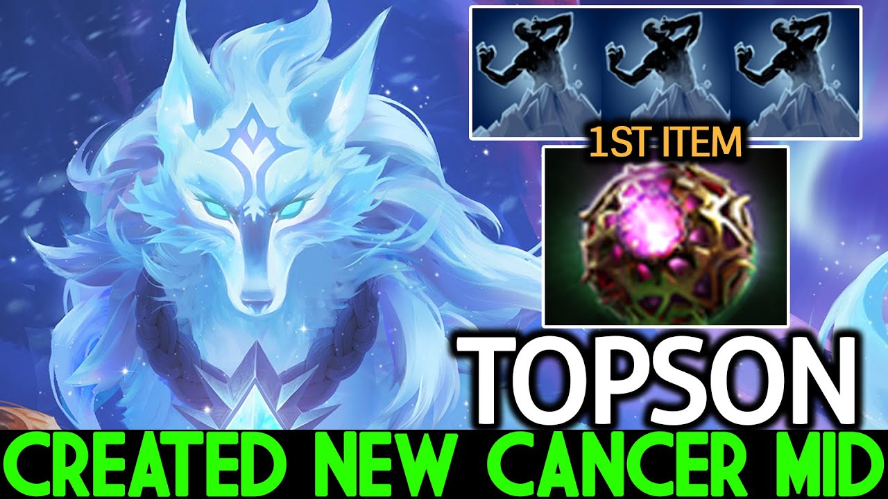 TOPSON [Crystal Maiden] Created New Cancer Mid First Item OC Build Dota 2