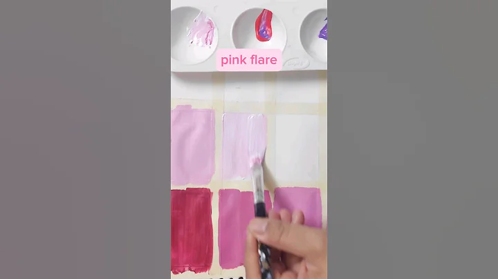 Let's make new colors with pink 💗 | Color mixing easy tutorial for beginners #painting #pink #shorts
