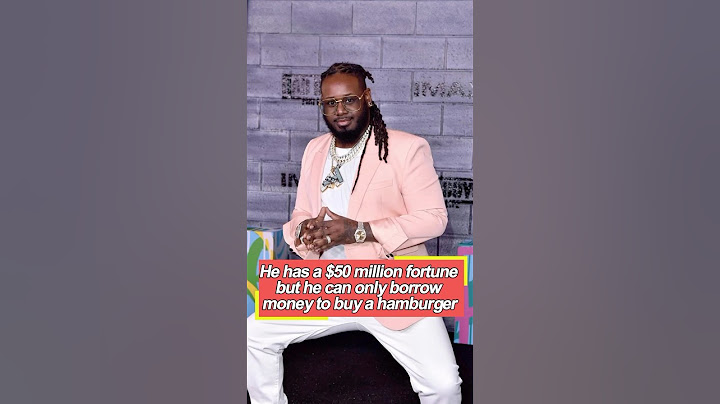 He has a $50 million fortune, but he can only borrow money to buy a hamburger.-#tpain