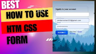From Zero to Hero: Your First HTML Form||How to Create Responsive Registration Form in HTML & CSS