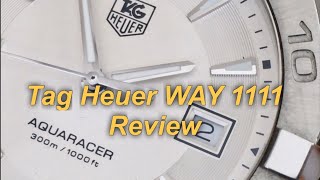 Tag Heuer Aquaracer WAY1111 mens watch white dial review