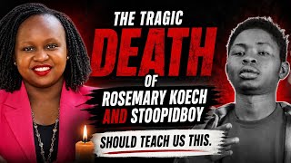 THE TRAGIC DEATH OF ROSEMARY KOECH AND STOOPIDBOY SHOULD TEACH US THIS.