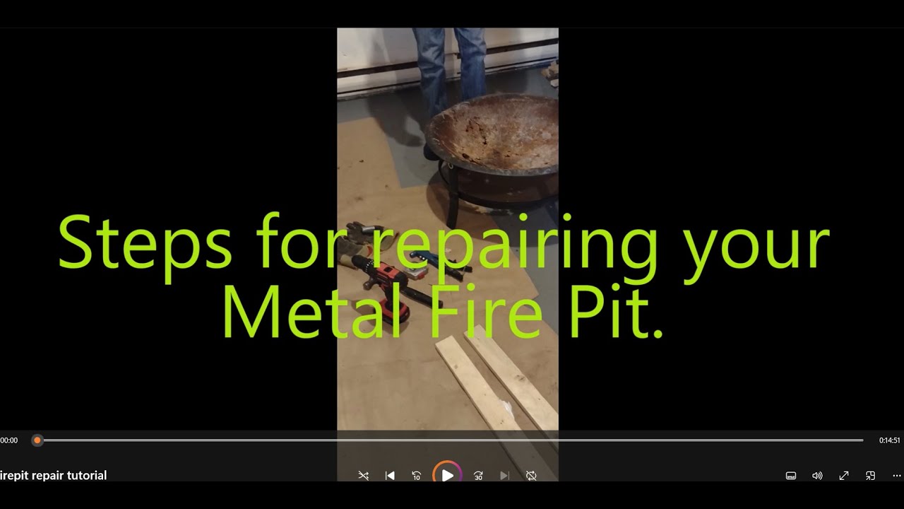 How to repair a rusty firebowl