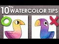 10 (MORE) WATERCOLOR TIPS ( For Beginners!)