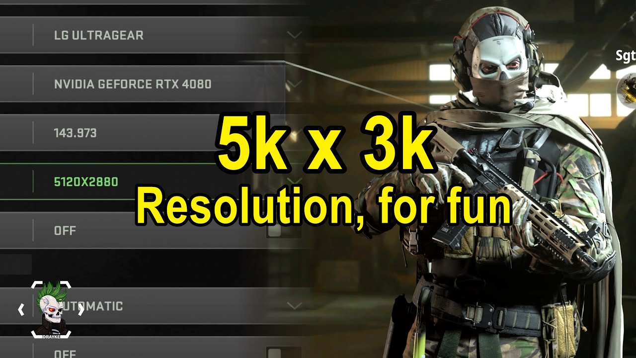 Render Resolution Cod Pushing 5k Resolution in COD for fun.. it works - YouTube