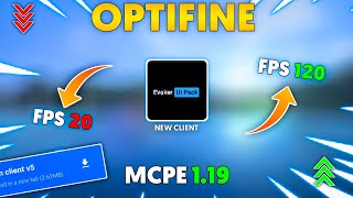 New Update. ||  Best FPS Boost CLIENT for MCPE 1.19 . || quick craft, quick setting,