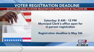 Voter registration deadline looms