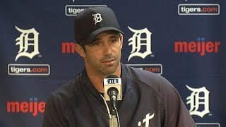 SF@DET: Ausmus on rain delay, Porcello's pitching