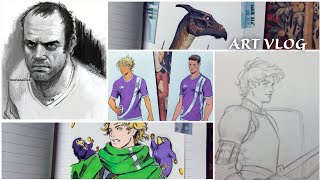 What I Drew In A Month Art Vlog