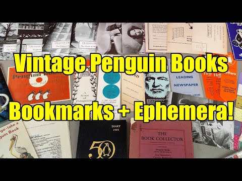 Vintage Penguin Books + Bookmarks + Other Ephemera - 1940's to