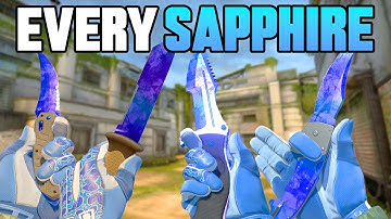 EVERY Sapphire Doppler in CS2 (Factory New) - CS2 Knife Gameplay