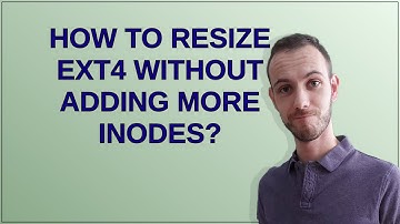 Unix: How to resize ext4 without adding more inodes?