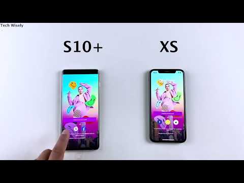 SAMSUNG S10 Plus vs iPhone XS Speed Test & Ram Management