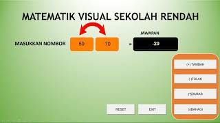 Pengiraan menggunakan PowerPoint untuk subjek Matematik.