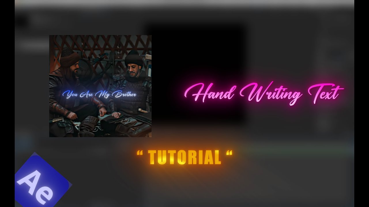 Hand Writing Text Animation | After Effects Tutorial - YouTube