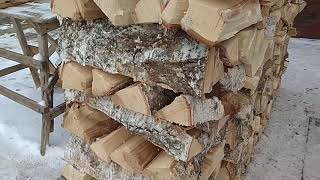 Сколько получилось дров из шести кубов леса..